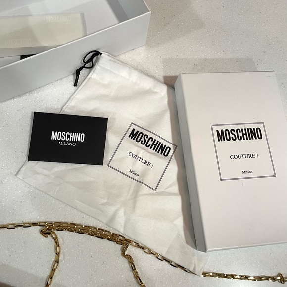 Moschino Leopard Print Pony Hair M Bag - Picture 6 of 6